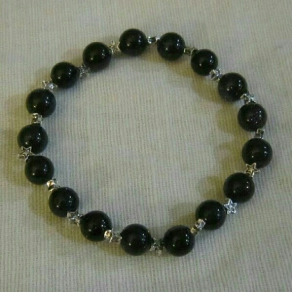New dark blue sandstone natural gemstones bracelet